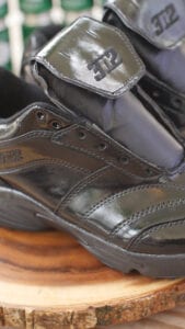 Shiny referee shoes